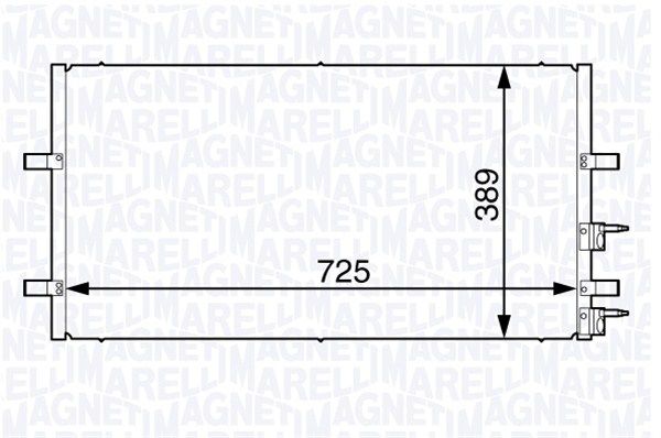 MAGNETI MARELLI kondensatorius, oro kondicionierius 350203730000